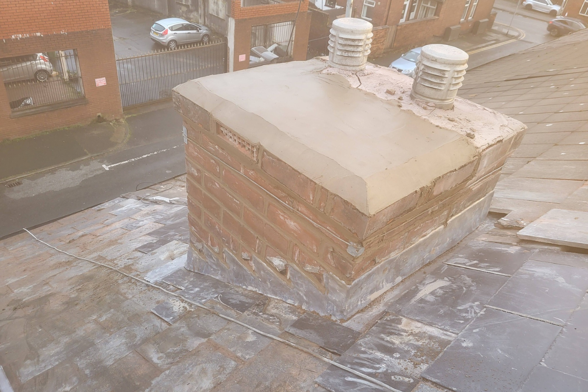 Chimney repointing and leadwork Wigan