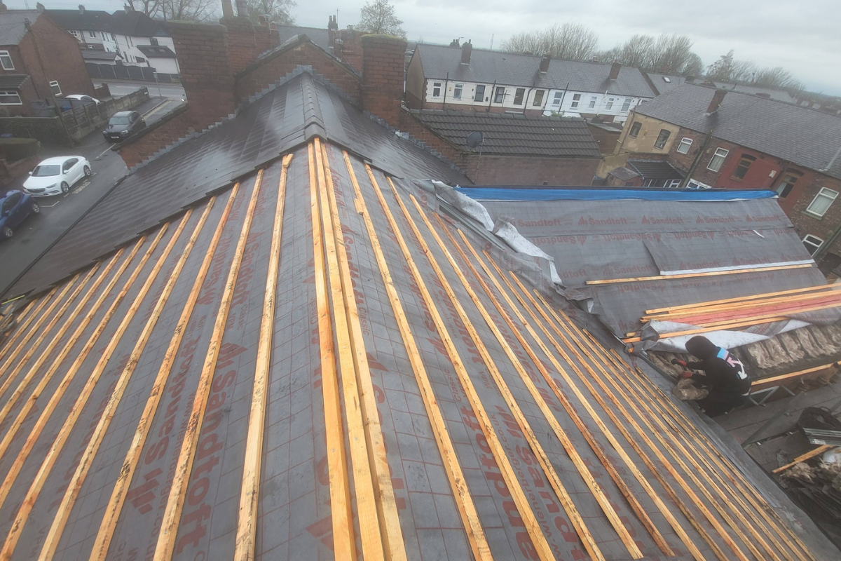 Full re-roof in Wigan by Asset Roofing