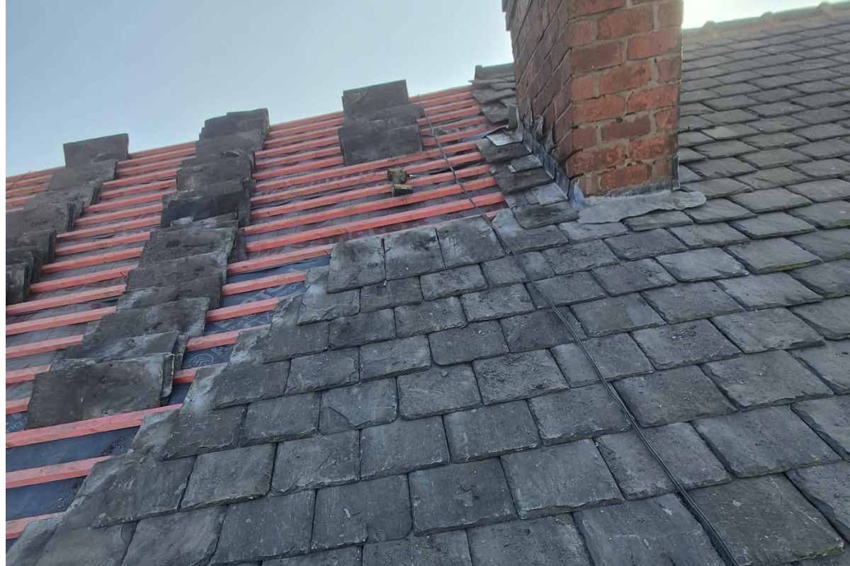 New slate roof installation Wigan and North West