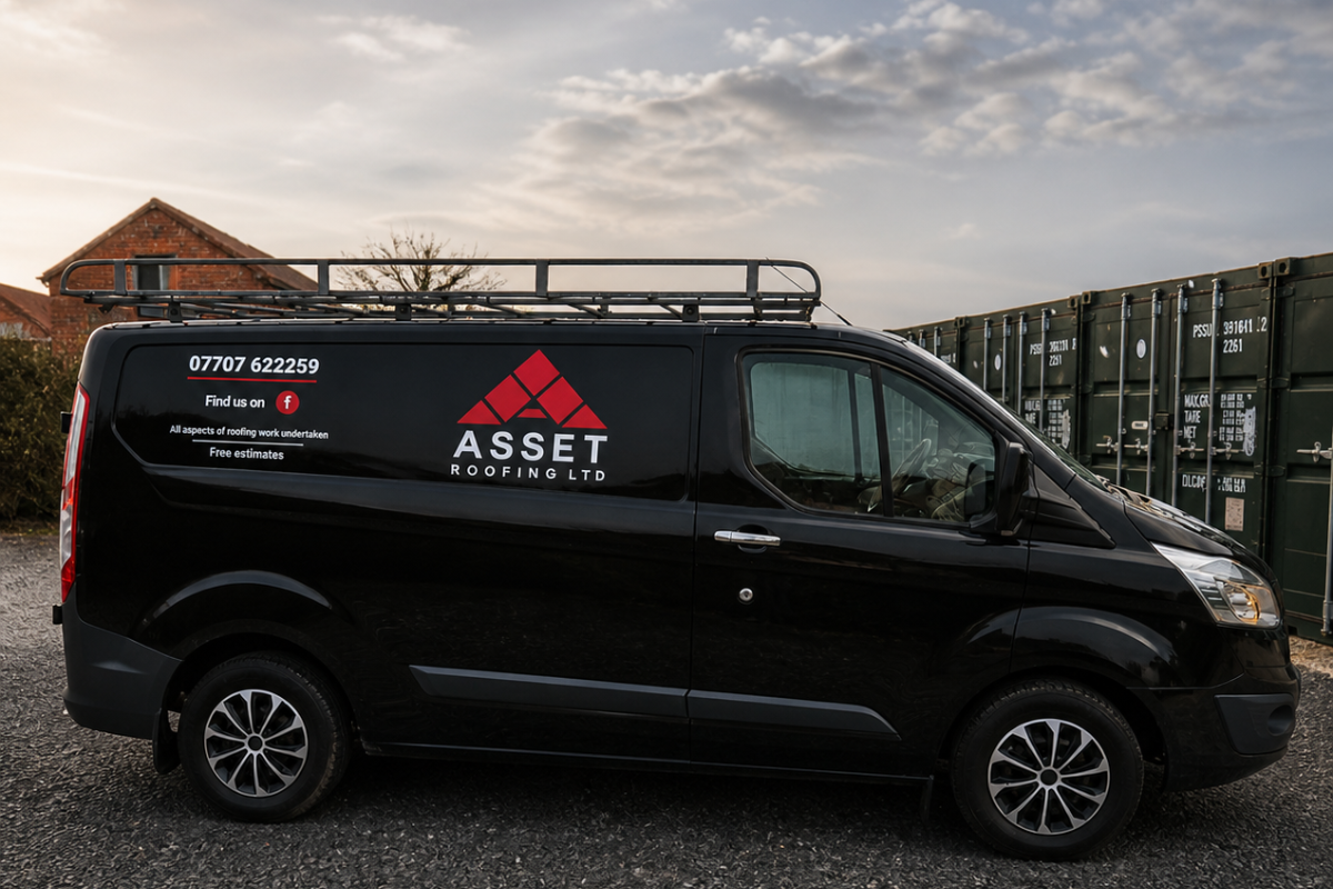 Asset Roofing Limited van — local family-run roofers in Wigan